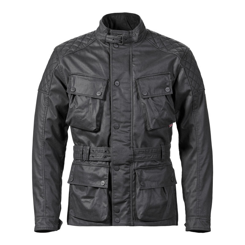 Beck Wax Cotton Black Jacket Motorcycle Clothing